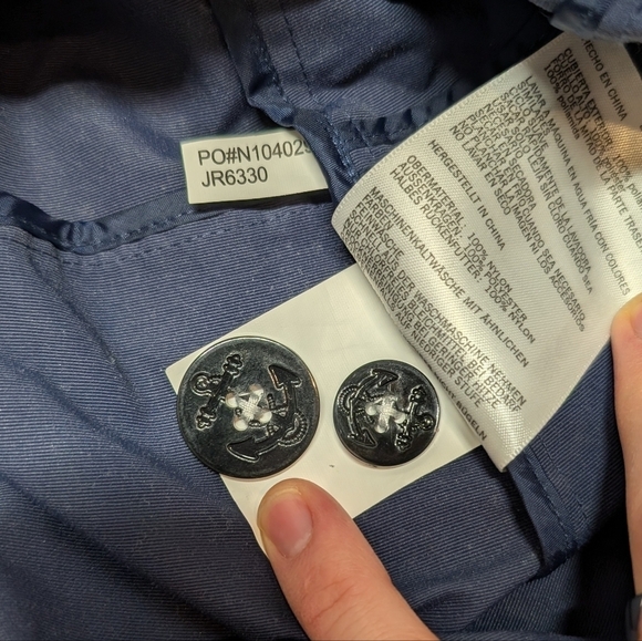 Nautica (XL) Water Resistant Nautical Outdoor Button Front Jacket NWT - Picture 7 of 8